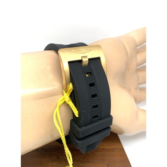 Invicta Men's Watch 45741 Pro Diver Quartz Gold Black Rubber Strap 50mm - Picture 11 of 15